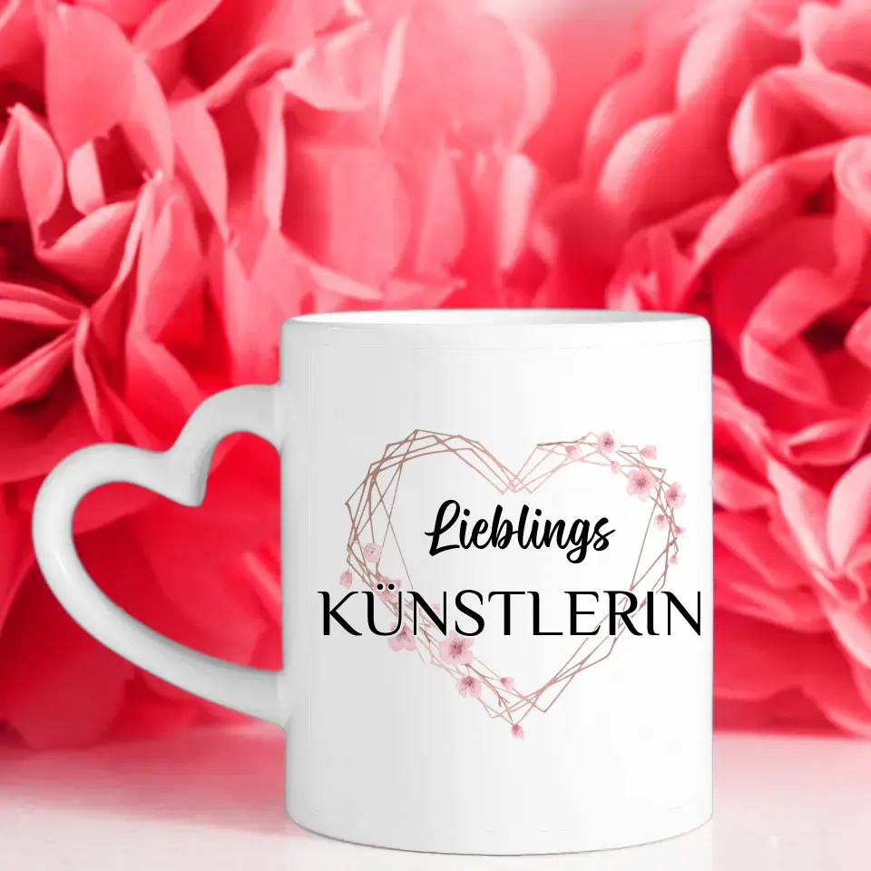 Tasse personalisiert Lieblings Künstlerin mit Wunschtext