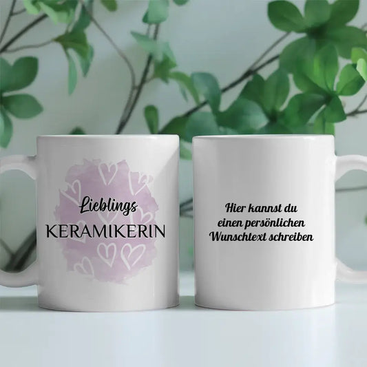 Kaffee Tasse Personalisiert Lieblings Keramikerin mit Wunschtext