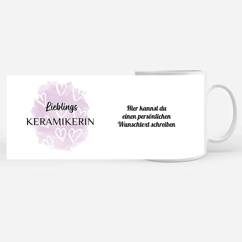 Kaffee Tasse Personalisiert Lieblings Keramikerin mit Wunschtext
