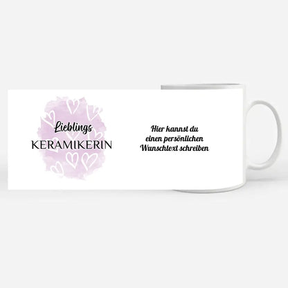 Kaffee Tasse Personalisiert Lieblings Keramikerin mit Wunschtext