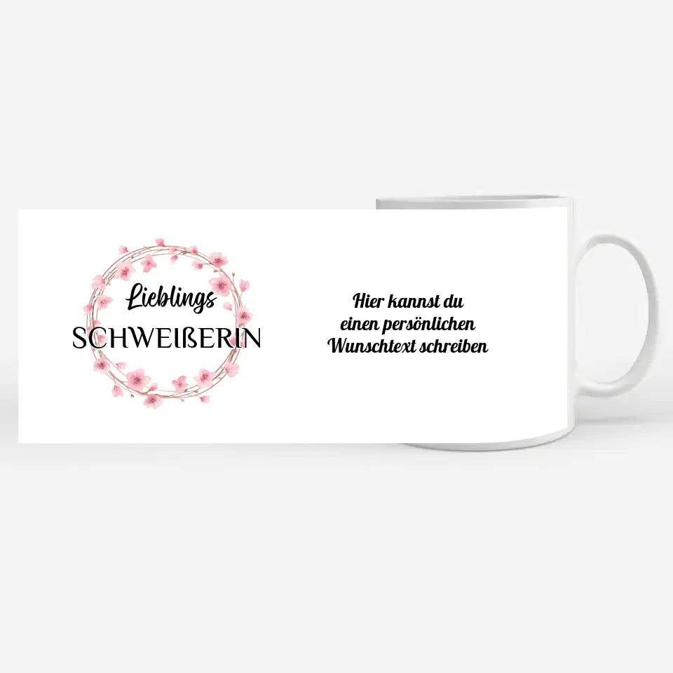 Tasse Becher Personalisiert Lieblings Schweißerin mit Wunschtext