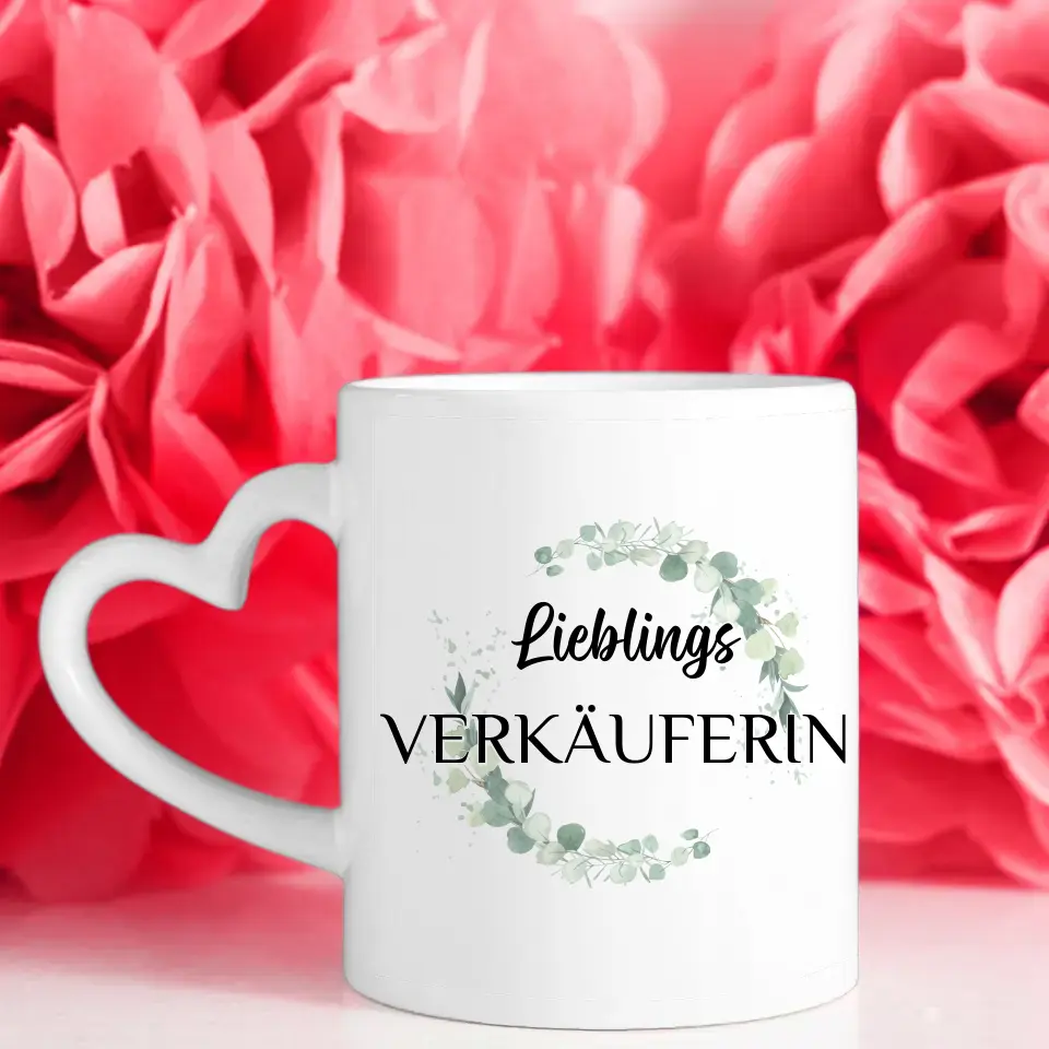 Geschenk Tasse personalisiert Lieblings Verkäuferin mit Wunschtext