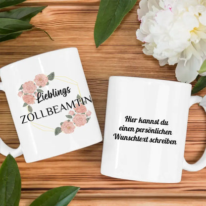 Tasse personalisiert Lieblings Zollbeamtin mit Wunschtext