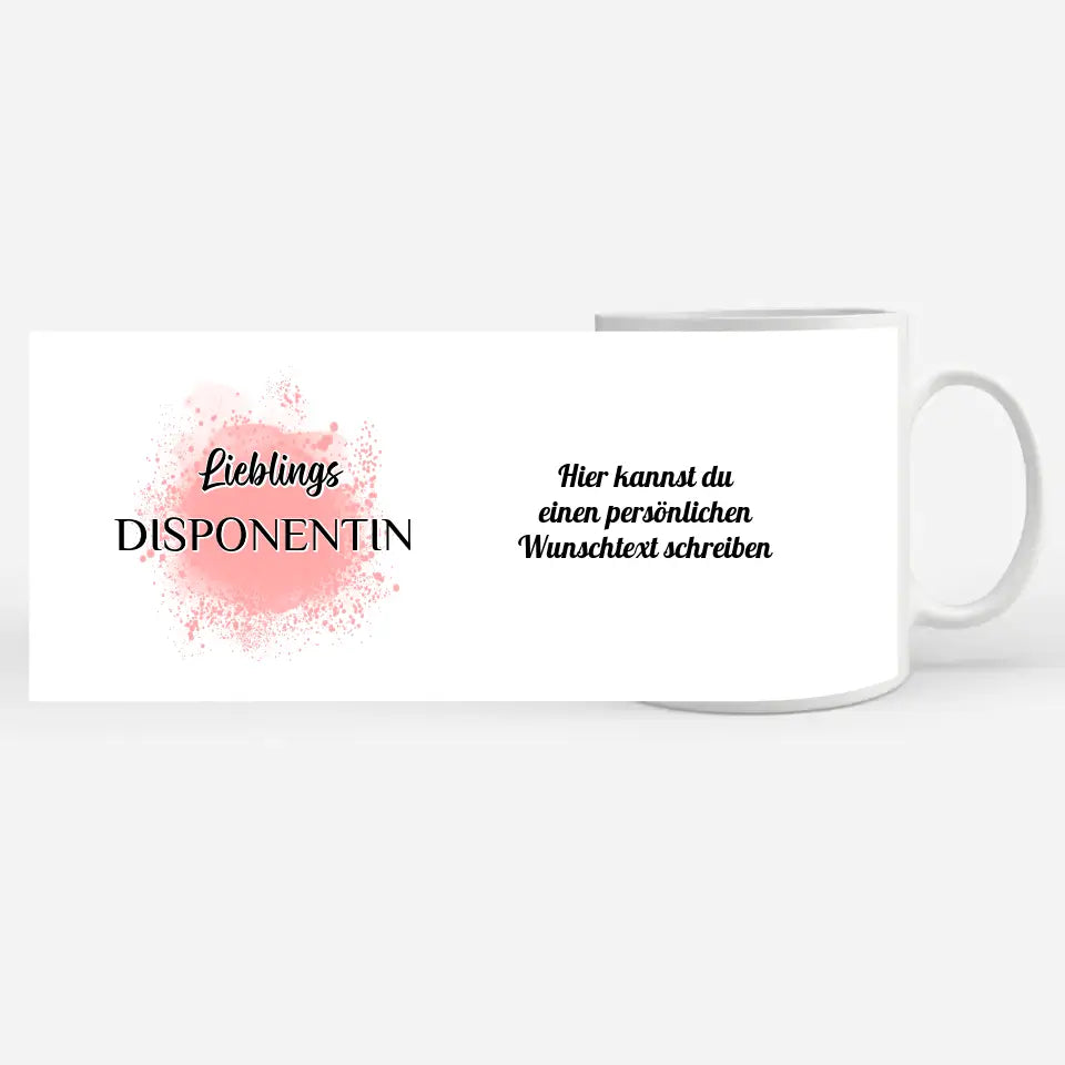 Tasse zum Geburtstag Lieblings Disponentin mit Wunschtext