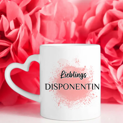 Tasse zum Geburtstag Lieblings Disponentin mit Wunschtext