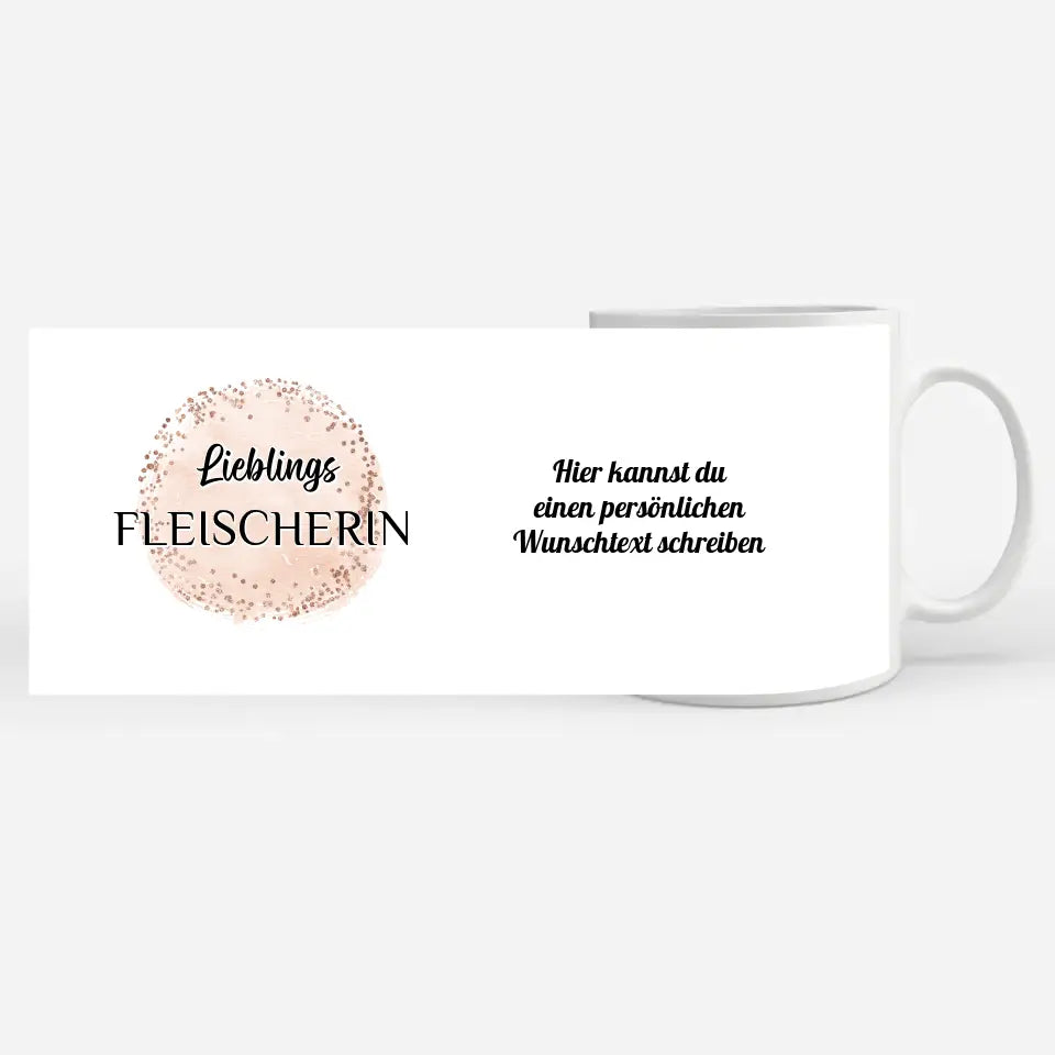Kaffee Tasse Personalisiert Lieblings Fleischerin mit Wunschtext