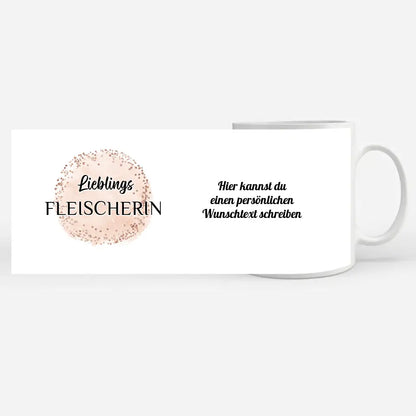 Kaffee Tasse Personalisiert Lieblings Fleischerin mit Wunschtext