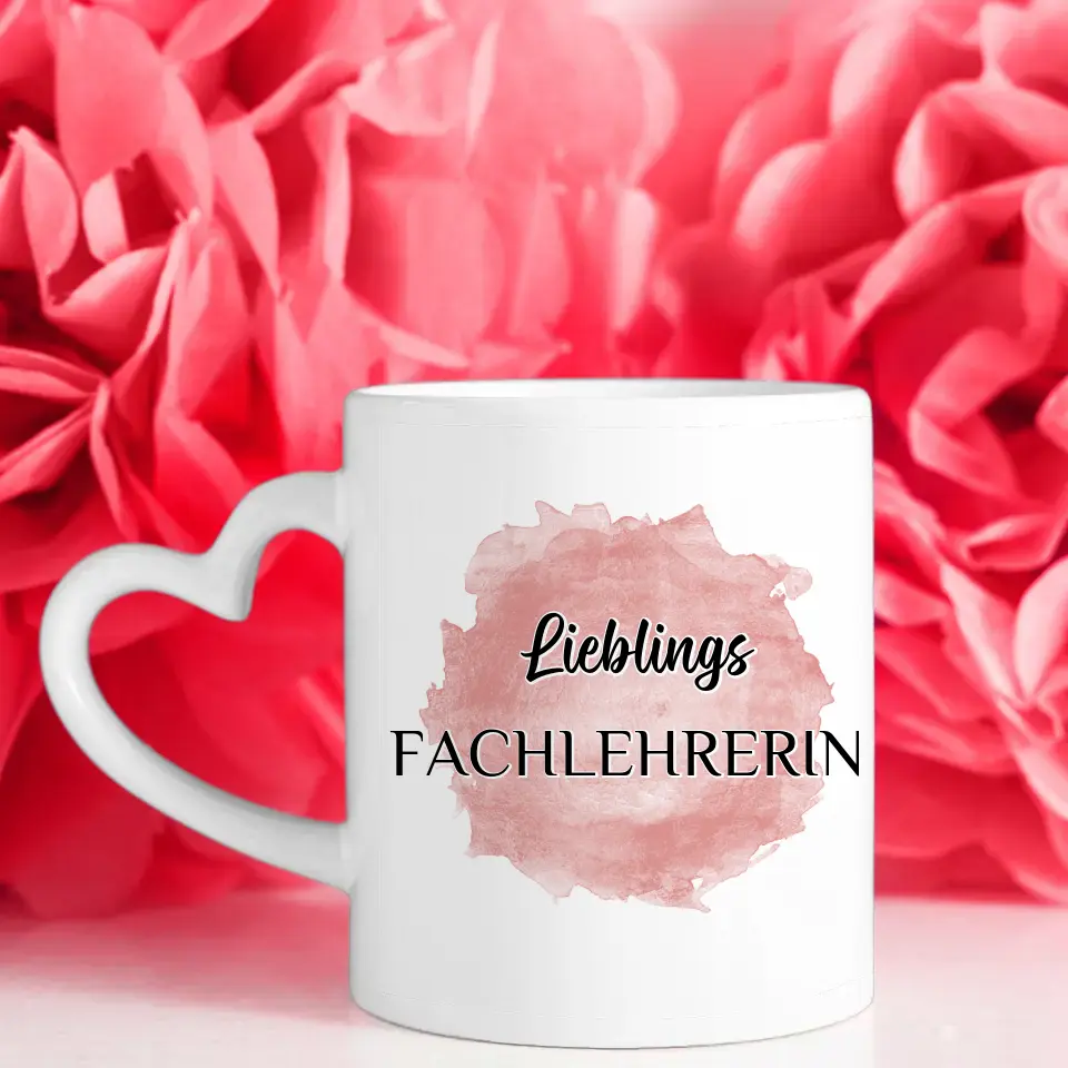 Tasse personalisiert Lieblings Fachlehrerin mit Wunschtext