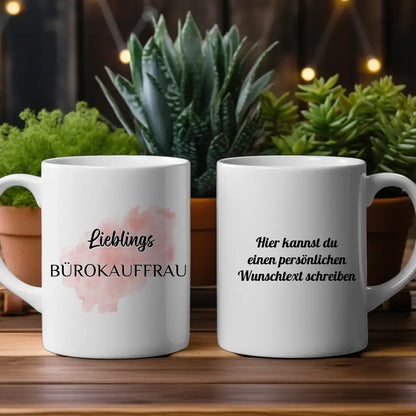 Tasse zum Geburtstag Lieblings Bürokauffrau mit Wunschtext