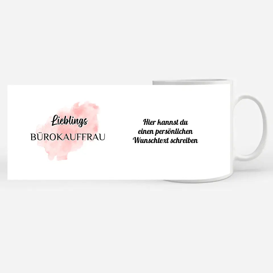 Tasse zum Geburtstag Lieblings Bürokauffrau mit Wunschtext