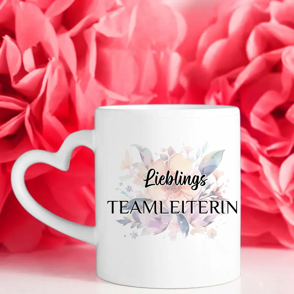 Geschenk Tasse personalisiert Lieblings Teamleiterin mit Wunschtext