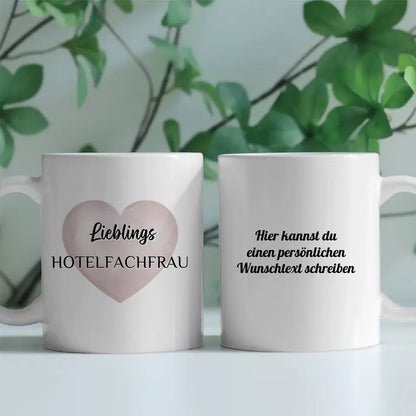 Tasse zum Geburtstag Lieblings Hotelfachfrau mit Wunschtext