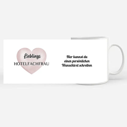 Tasse zum Geburtstag Lieblings Hotelfachfrau mit Wunschtext