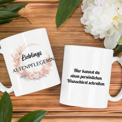 Geschenk Tasse personalisiert Lieblings Altenpflegerin mit Wunschtext