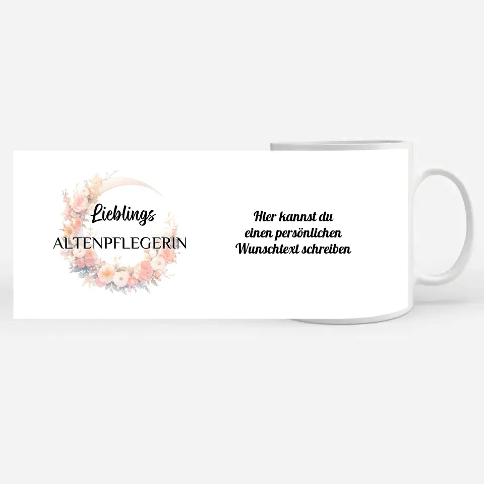 Geschenk Tasse personalisiert Lieblings Altenpflegerin mit Wunschtext