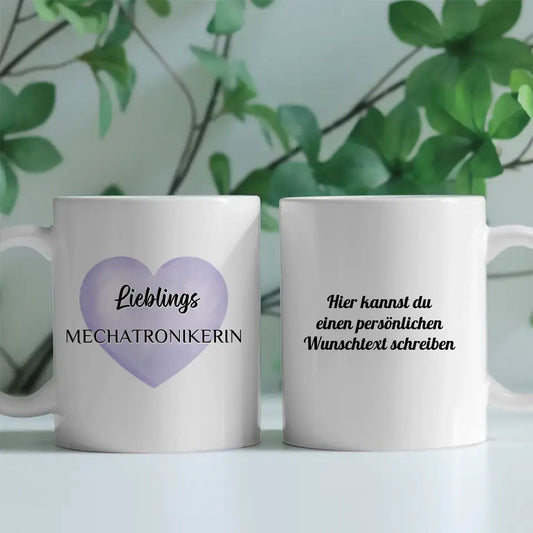 Kaffee Tasse Personalisiert Lieblings Mechatronikerin mit Wunschtext