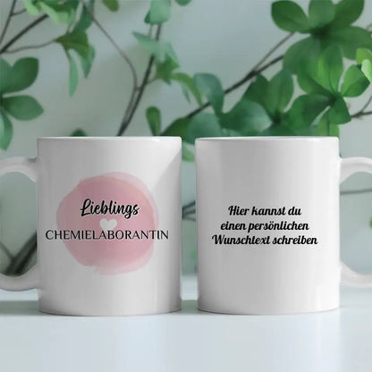 Kaffee Tasse Personalisiert Lieblings Chemielaborantin mit Wunschtext