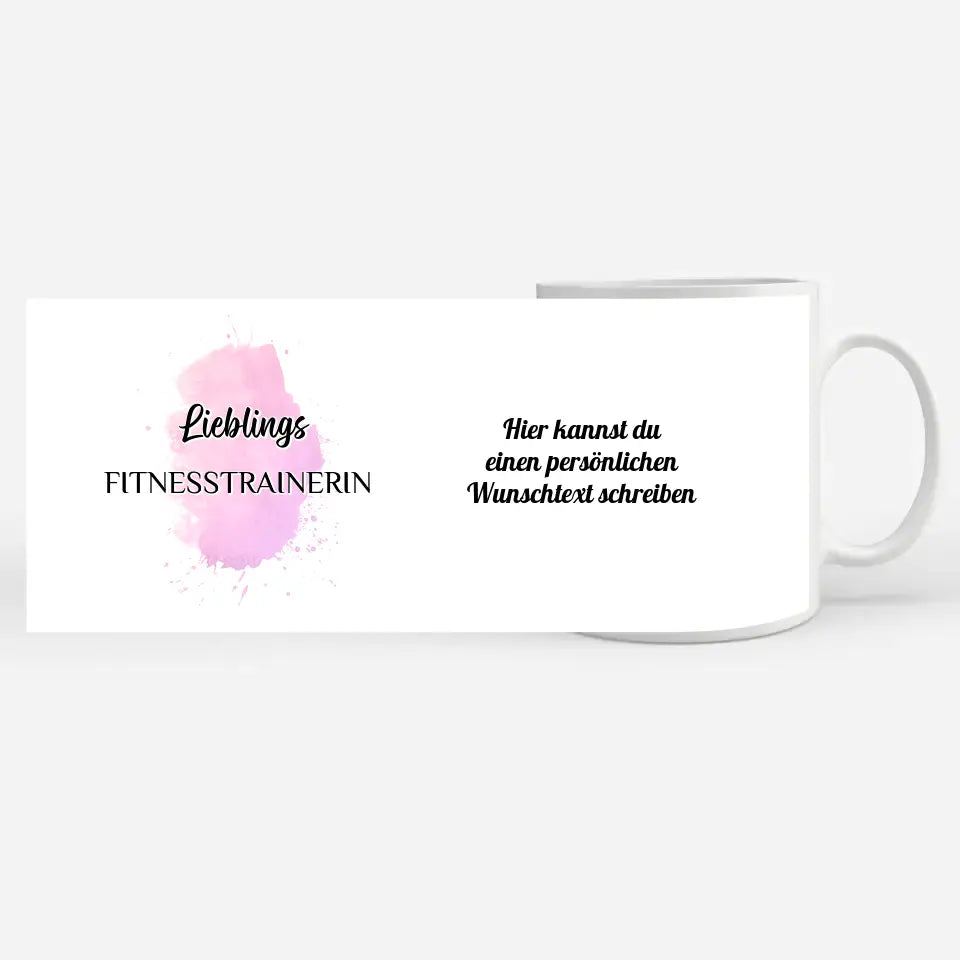 Tasse Becher Personalisiert Lieblings Fitnesstrainerin mit Wunschtext