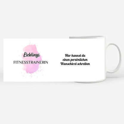 Tasse Becher Personalisiert Lieblings Fitnesstrainerin mit Wunschtext