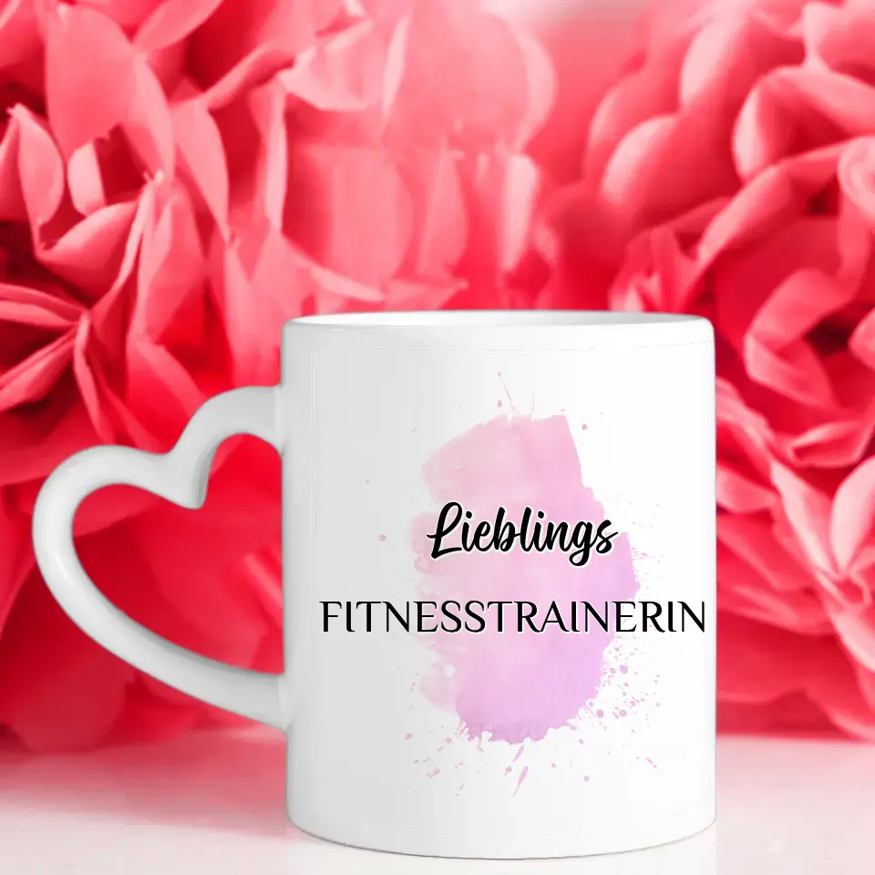 Tasse Becher Personalisiert Lieblings Fitnesstrainerin mit Wunschtext