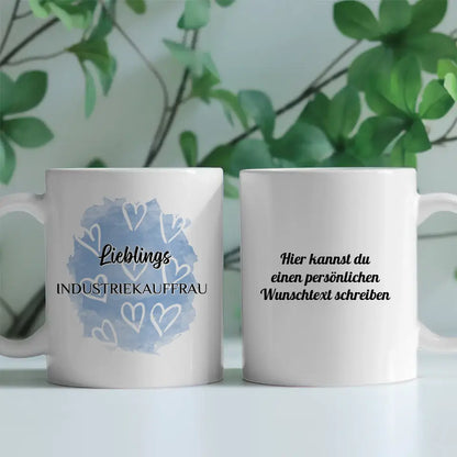 Dankeschöne Tasse Lieblings Industriekauffrau mit Wunschtext