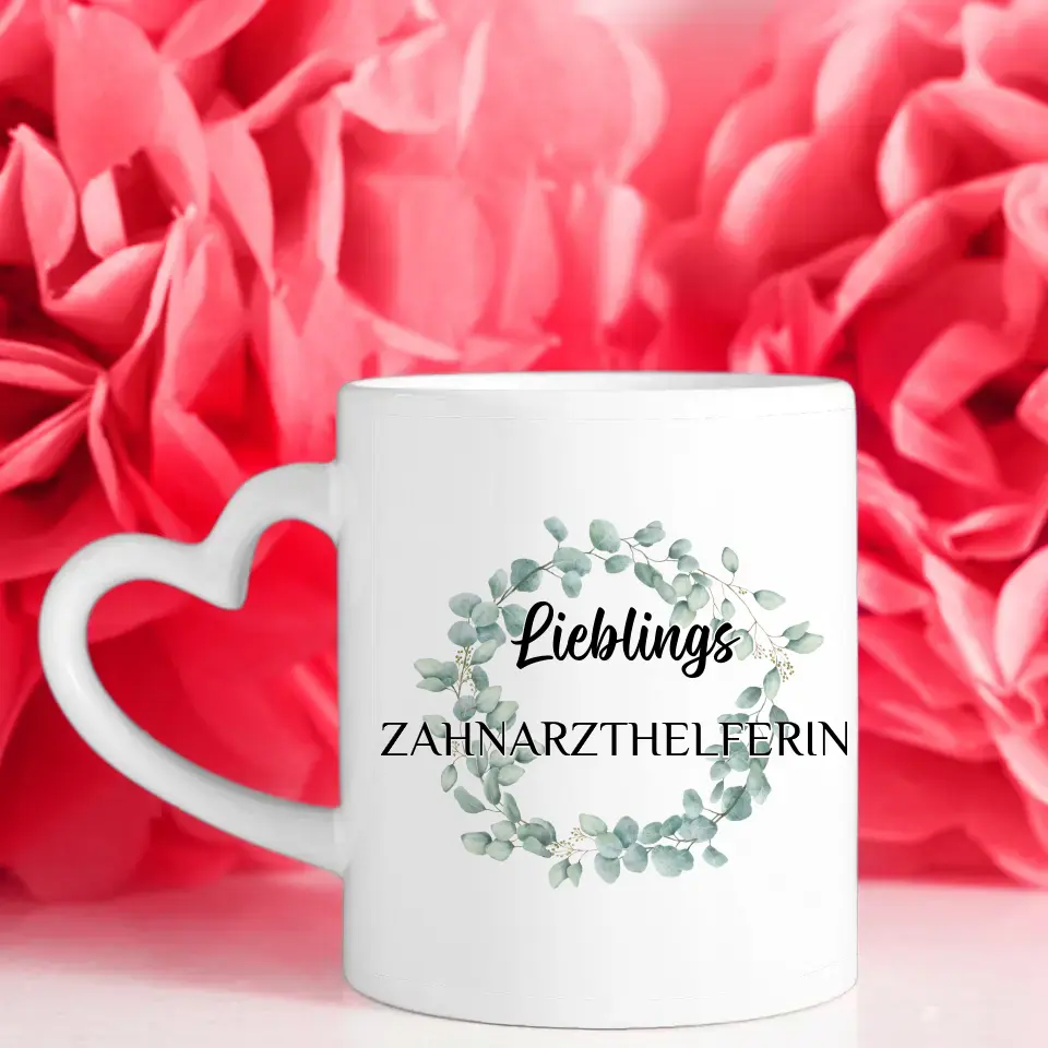 Geschenk Tasse personalisiert Lieblings Zahnarzthelferin mit Wunschtext