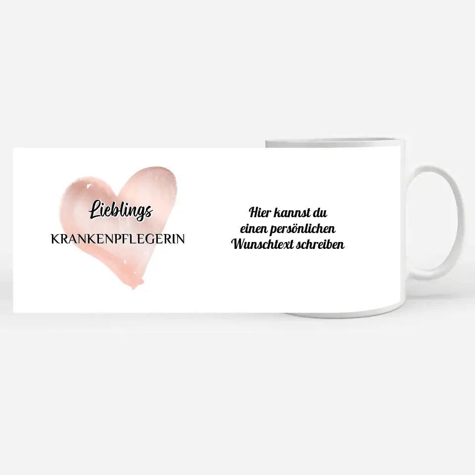 Tasse personalisiert Lieblings Krankenpflegerin mit Wunschtext
