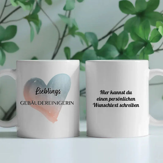 Kaffee Tasse Personalisiert Lieblings Gebäudereinigerin mit Wunschtext