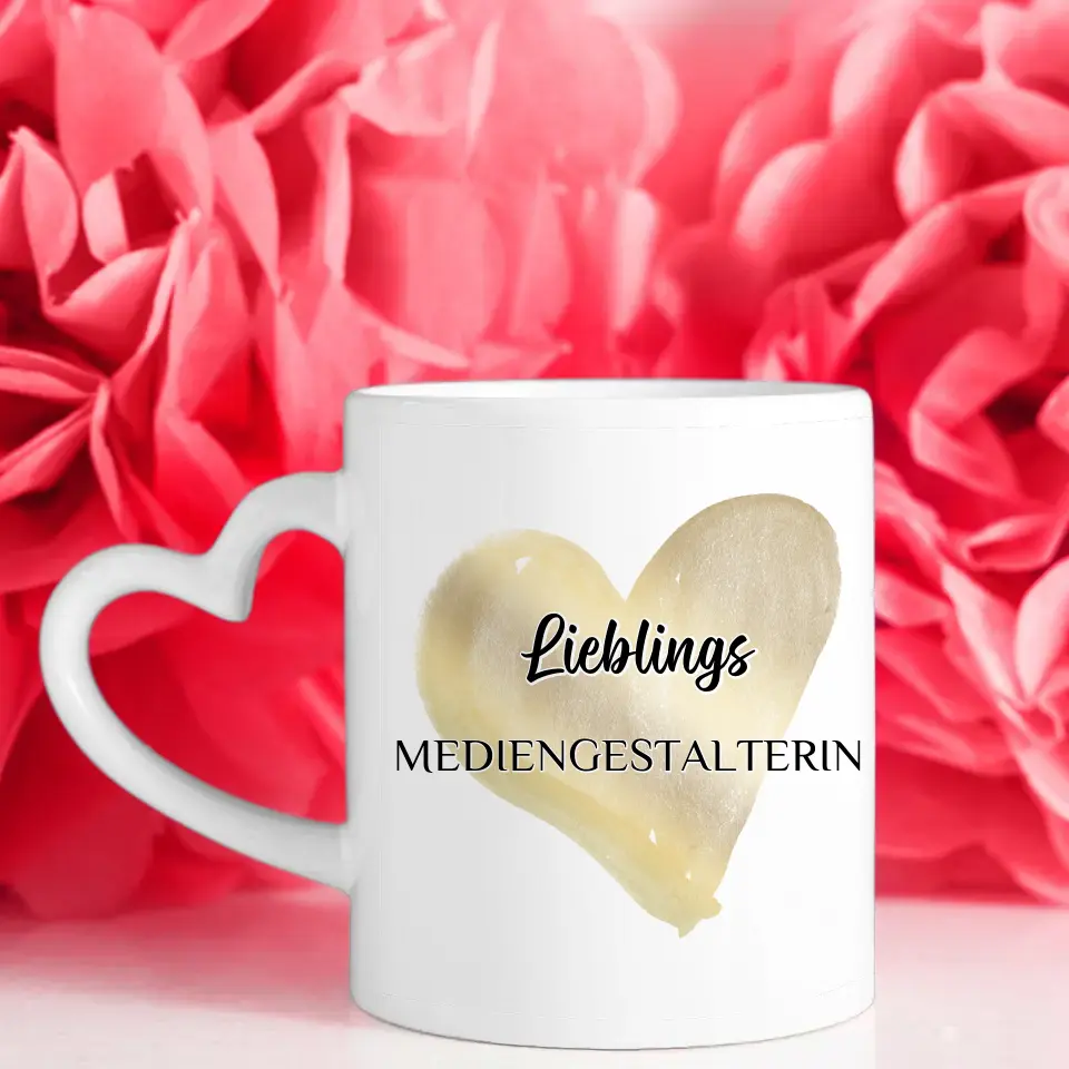 Tasse Becher Personalisiert Lieblings Mediengestalterin mit Wunschtext