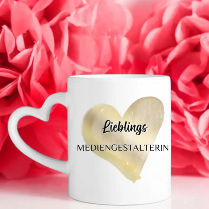 Tasse Becher Personalisiert Lieblings Mediengestalterin mit Wunschtext