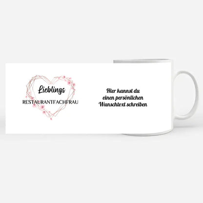 Dankeschöne Tasse Lieblings Restaurantfachfrau mit Wunschtext