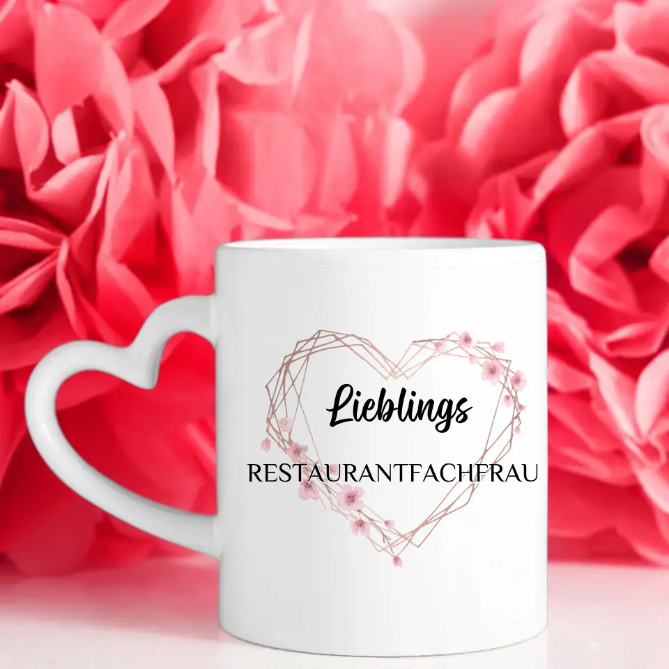 Dankeschöne Tasse Lieblings Restaurantfachfrau mit Wunschtext