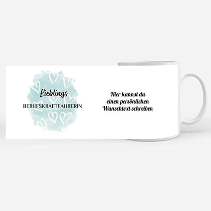 Kaffee Tasse Personalisiert Lieblings Berufskraftfahrerin mit Wunschtext