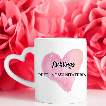 Tasse zum Geburtstag Lieblings Rettungssanitäterin mit Wunschtext