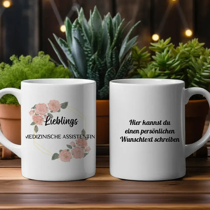 Dankeschöne Tasse Lieblings Medizinische Assistentin mit Wunschtext