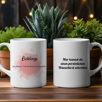 Kaffee Tasse Personalisiert Lieblings Kauffrau für Büromanagement mit Wunschtext