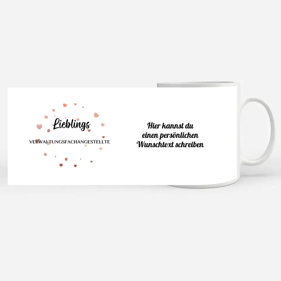 Tasse zum Geburtstag Lieblings Verwaltungsfachangestellte mit Wunschtext