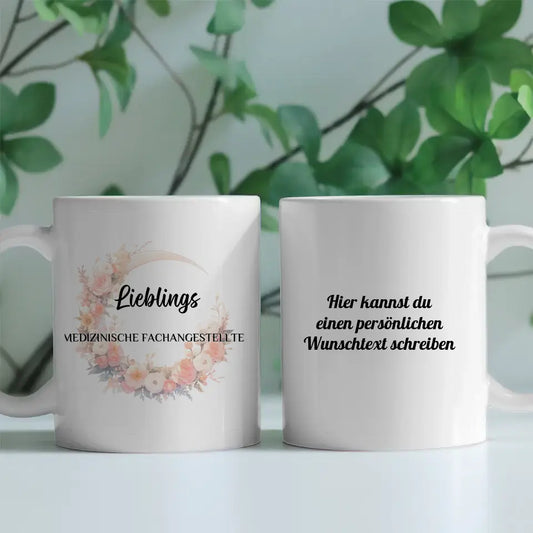 Geschenk Tasse personalisiert Lieblings Medizinische Fachangestellte mit Wunschtext
