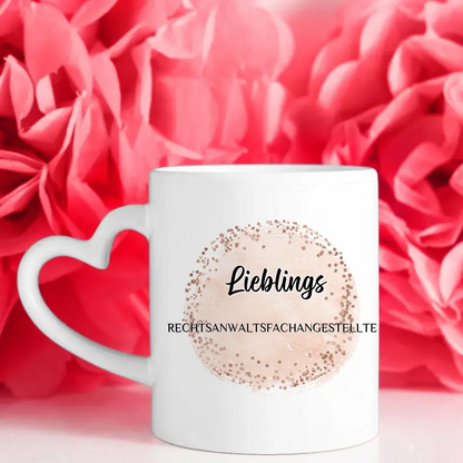 Tasse Becher Personalisiert Lieblings Rechtsanwaltsfachangestellte mit Wunschtext