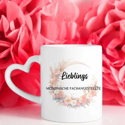 Geschenk Tasse personalisiert Lieblings Medizinische Fachangestellte mit Wunschtext