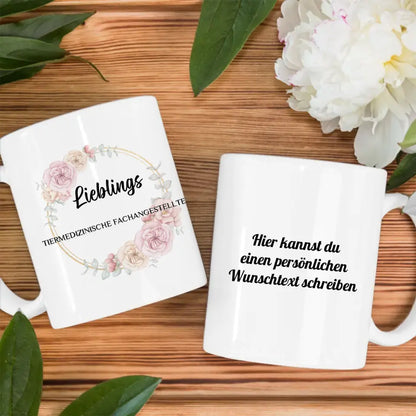 Tasse personalisiert Lieblings Tiermedizinische Fachangestellte mit Wunschtext