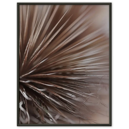 Elegante Poster mit zarten Federn in Beige und Braun für dein Zuhause