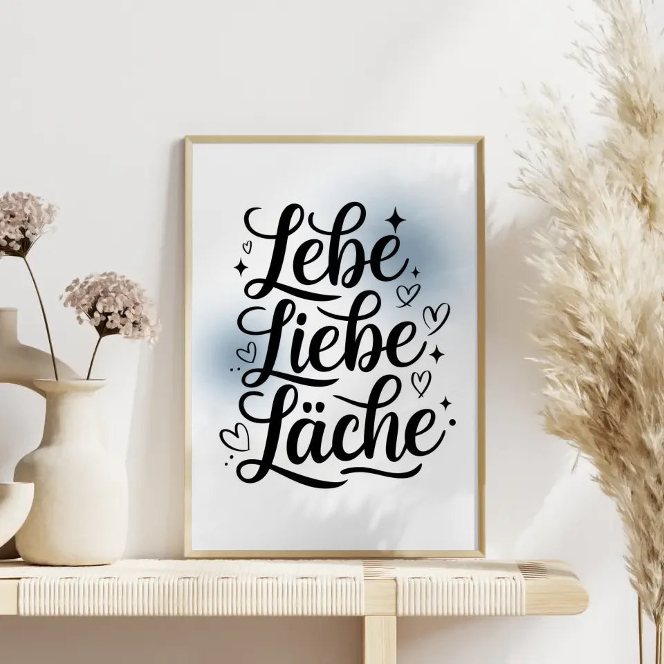 Strandposter mit bunten Schildern und Statements 4