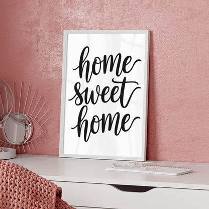 Bunte Schilder am Strand Poster mit Slogans für gute Laune