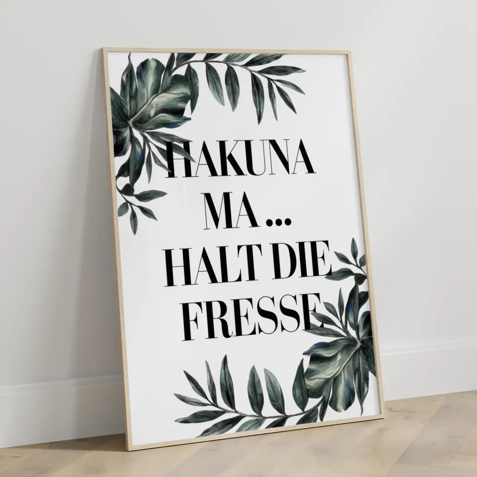 Bunte Schilder am Strand Poster mit Slogans für gute Laune