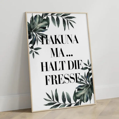 Bunte Schilder am Strand Poster mit Slogans für gute Laune