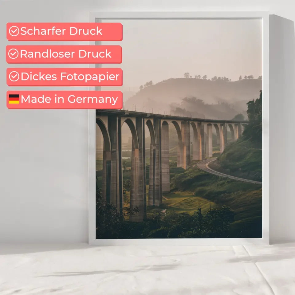 Landschafts Poster Nine Arches Bridge Sri Lanka atemberaubende Sicht