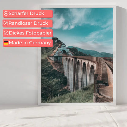 Wunderschönes Poster von der Nine Arches Bridge in Sri Lanka