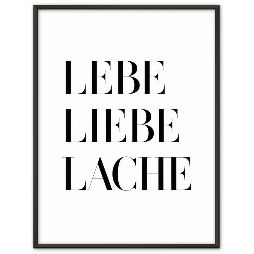 Bunte Schilder am Strand Poster mit Slogans für gute Laune