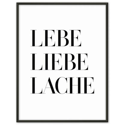 Bunte Schilder am Strand Poster mit Slogans für gute Laune